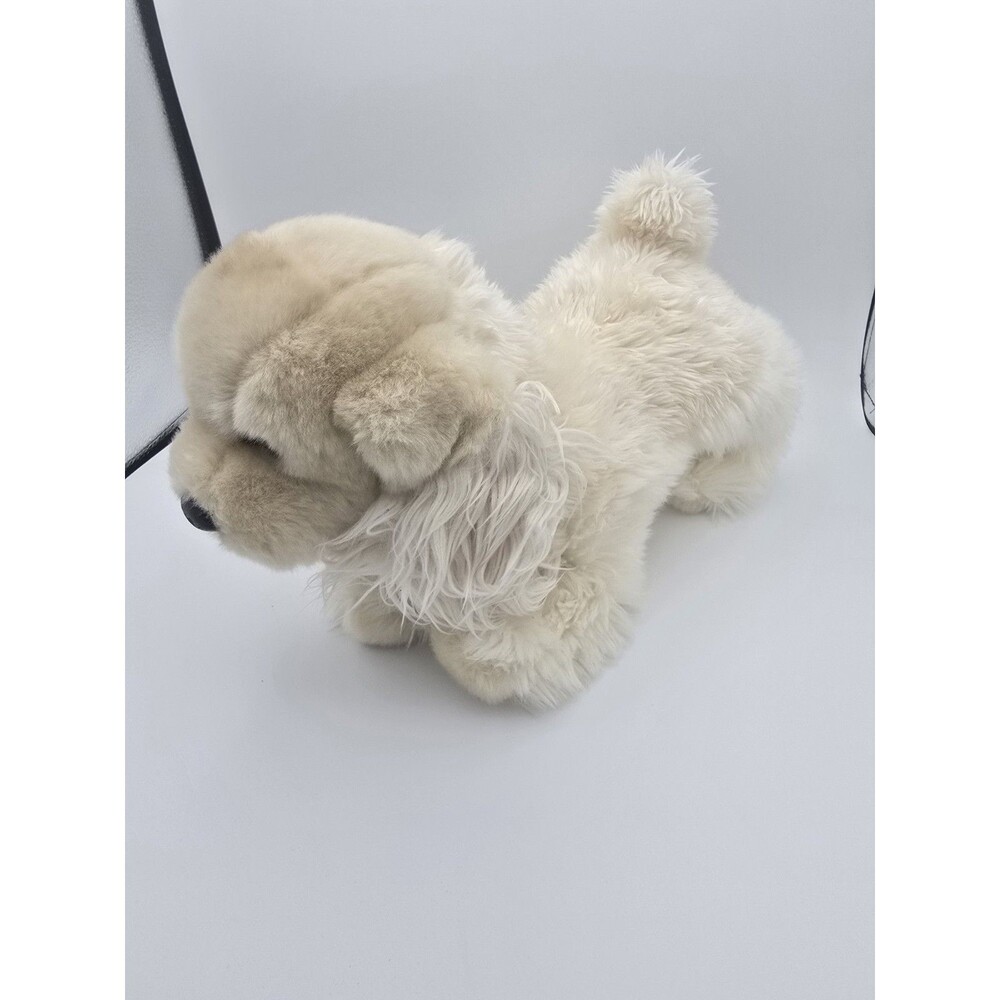 Rare Retired Douglas White Chocolate Cocker Spaniel Plush 1992 Curly Dog VGUC